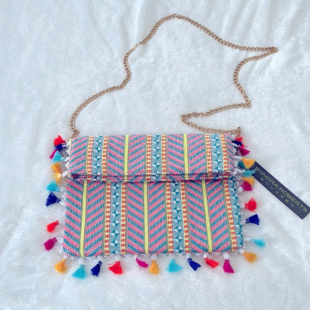 Sondra Roberts tassel purse, NWT